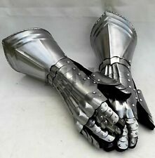 Medieval Warrior Metal Gothic Knight Style Gauntlets Functional Armor GF07 picture