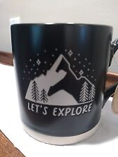 NWT 2022 Eccolo Let's Explore Mug Cup Mountains Trees Stars picture