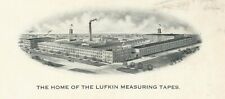 c1905 Lufkin Rule Co Steel Measuring Tapes Glossy Dealer Ad Mailer Saginaw MI  picture