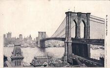 ANTIQUE Pre WWI Loeffler Brookyln Bridge POSTCARD - UNDIVIDED BACK - UNUSED picture