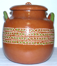Tlaquepaque Ollas de Barro Mexican Red Clay Bean Pot 2 1/2 Gal picture