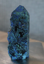 BLUE AZURITE WITH MALACHITE RAWSTONE POINT 3.03 INCHES TALL/ 78.9 GRAMS picture