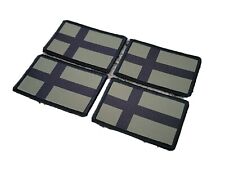FINLAND Flag Multicam Military Uniform Patch Army OD Green Black Viking 4-Pack picture