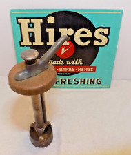 VINTAGE HIRES ROOT BEER SODA SYRUP AUTHENTIC DISPENSER PAT 1920 ESTATE FIND picture