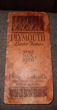 Antique 1926 Plymouth Binder Twine Memo Book Manila Rope RARE COLLECTABLE  picture