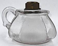 Antique Dalzell's Frosted CROWN Kerosene or Oil Flat Hand Lamp THURO 1, 252e picture