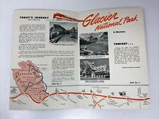 1949 Great Northern Railway Here You Are Visitor Map Glacier National Park picture
