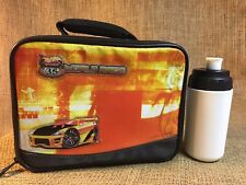2003 Hot Wheels Highway 35 World Race Soft Kit Lunchbox w/ Thermos - By Thermos picture
