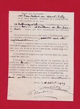 BN8#-CONTRACT-SIGNED-MOUNET-SULLY-PAINTER-STONE BARBER-[RENÉ BASCHET]-1905 picture