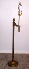 Vintage Stiffel Brass Candlestick Floor Lamp Reading Light With 3-Way 51