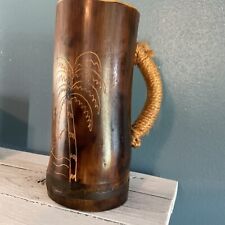 Bamboo Tiki beer mug palm tree With Rope Handle picture