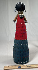 Vintage Ndebele Handmade South African Colorful Beaded Ceremonial Doll 17” #6 picture