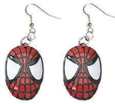 Huge Funky SPIDER-MAN MASK EARRINGS Punk Spiderman Cartoon Charm Costume Jewelry picture