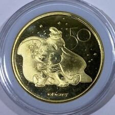 WDW Walt Disney World 50th Anniversary Commemorative Gold Medallion Coins Case picture