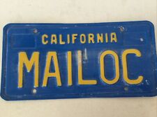 Old License Plate California.  Expired Plate picture