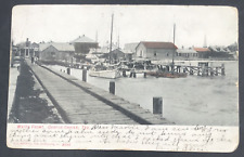 1908 Water Front in Corpus Christi TX Texas Postcard Boat Schooner Sailboat picture
