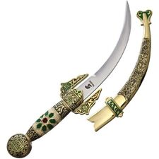 Art Gladius Arab Fixed Knife 7.5 Stainless Steel Dagger Blade Metal Alloy Handle picture