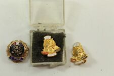 Vintage F.O.E. Eagles Membership Pins 1 - 5 Year, 2 - 15 Year Fraternal Pinbacks picture