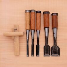 Japanese Round Chisel Set of 5 Hand Tool wood working #557 picture