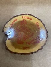 Vintage 1971 Fairbanks Golden Days Wooden Pin- Alaska Souvenir picture