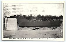 1914 MWA TUBERCULOSIS SANATORIUM WOODMEN COLORADO DAIRY BARN SILO POSTCARD P3154 picture