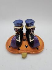 Halloween Grasslands Road Witch Shoes Boots salt pepper picture