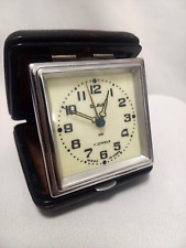 Vintage Alarm Clock Slava Soviet-Style Wake-Up 11 Jewels Made in USSR 1970s picture