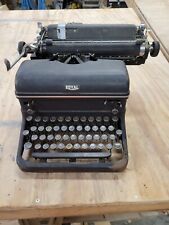 Vintage 1940s Black Royal Quiet Deluxe Portable Typewriter picture