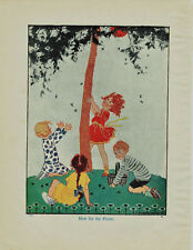 Colour Childrens Illustrated Book Plate Print E.Dorothy Rees Now For The Picnic picture