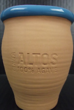 Olmeca Altos 100% Agave Tequila Terra Cotta Pottery Cantaritos Cup Mug Glass 4.5 picture