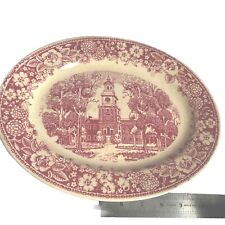 Vintage Independence Hall Homer Laughlin Platter Early American Homes  USA picture