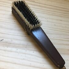 VTG Leather Travel Grooming Kit Clothing Brush scissors Tweezers Marked Germany picture