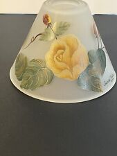 Glynda Turley Lamp Shade/ Light Fixture,  Tea Light, Hand Painted, Retired picture
