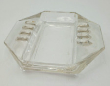 1930s Safex Vintage Clear Glass Ashtray picture
