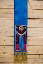 fully embroidered Gospel bookmark Theotokos picture