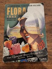 VINTAGE FLORA 1953 INFORMATION BOOK INTERNATIONAL FLOWER SHOW HOLLAND RARE picture