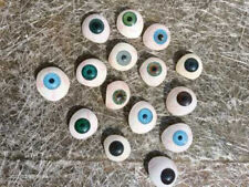 Vintage Human Prosthetic Eye -~ Antique Artificial Mix Eye Set Of 15 Pcs. picture
