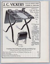 1906 J C Vickery Vintage Ad Portable Writing Table London England Travel picture