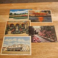 Lot Of 5 Vintage Mobile Alabama, Non Posted Post Cards picture
