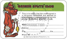 BANANA SPLITS FAN CLUB MEMBERSHIP CARD picture
