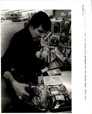 LG53 1980 Original Photo CHEF JACQUES PEPIN @ FRESH FOOD MARKET FOR $10 MEAL picture