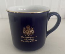 VTG Gevalia Kaffe Coffee Cup Mug Blue & Gold By Appointment The King Of Sweden picture