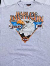 Vintage 1991 Harley Davidson Eagle Established 1903 T-Shirt Men  picture
