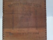 VTG *Walter Baker & Co.* GOLD MEDAL CHOCOLATE DOVETAIL Wooden Box 1900 picture