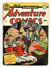 Adventure Comics #85 GD+ 2.5 RESTORED 1943 picture