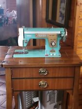 Vintage McKee De Lux Sewing Machine With Cabinet Made By Stradivaro Line 1965 picture