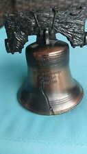 vtg 1975 historical souvenir co., authentic replica liberty bell with box picture