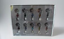 WATERFORD Crystal Snowflake Wishes Wine Charms Set of 10 New in Box picture