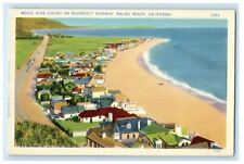 c1940 Movie Star Colony on Roosevelt Highway Malibu Beach California CA Postcard picture
