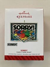 2014 Hallmark Keepsake Hasbro SORRY FAMILY GAME NIGHT 1st Series Xmas Ornament picture